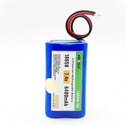 7.4V 6400mAh Li-ion Rechargeable Battery Pack JST-PH 2.0/2P Plug Lithium-ion Batteries for Electronics Products, Toys Lighting Bluetooth Equipment Fit for RC Helicopter Car Truck & RC Boats image 1