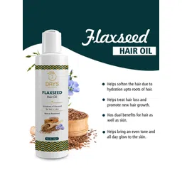 7daysnatural 7 DAYS Flax Seed Hair Oil - 100gm image 3