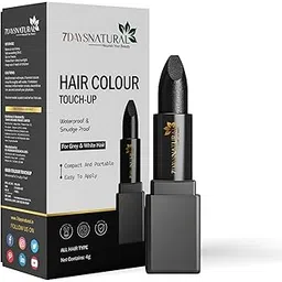 7daysnatural 7Days Natural Hair Colour Touch-Up Stick for Grey & White Hair, Waterproof & Smudge Proof, 4g, Black-picture-32