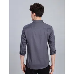 7TH LEGION Men Smart Regular Fit Solid Spread Collar Cotton Casual Shirt image 3