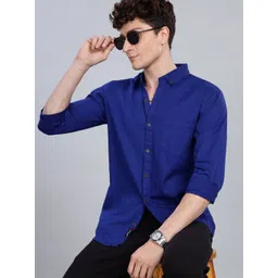 7TH LEGION Smart Cotton Regular Fit Button down Collar Casual Shirt-picture-32