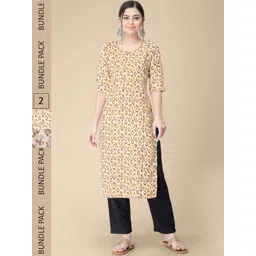 7threads KALINI Pack Of 2 Printed Straight Kurta-picture-28