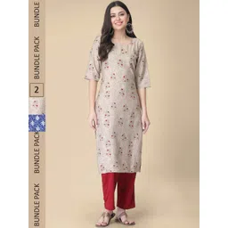 7threads KALINI Pack Of 2 Printed Straight Kurta-picture-25