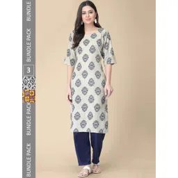 7threads KALINI Pack Of 3 Printed Straight Kurta-picture-10