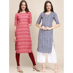 7threads KALINI Women Pack of 2 Crepe Kurta-picture-14