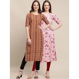 7threads KALINI Women Pack of 2 Crepe Kurta-picture-19