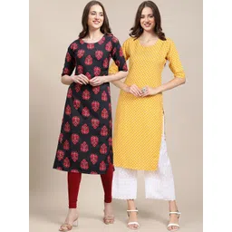 7threads KALINI Women Pack of 2 Crepe Kurta-picture-20