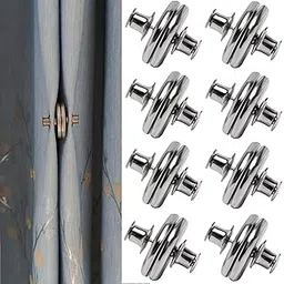 8 Pairs Curtain Magnets Closure, Magnetic Curtain Clips for Indoor Outdoor Curtains Prevent Light Leaking, Strong Curtain Weights Magnets for Pergola Patio Gazebo Cabana, Plus Size 0.98inch-picture-27