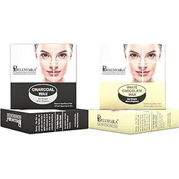 80 Gram Face Wax | Each Peel-Off Katori Wax | For Upper Lip, Facial Hair, Eyebrow | Face Wax Pack Of 2 (160 Gram) (Charcoal & White Chocolate)-picture-45