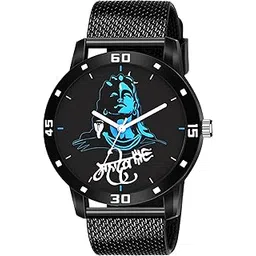 947|Black Dial PU Strap Stylish Analog Watch for Men-AVIO/Black-picture-43