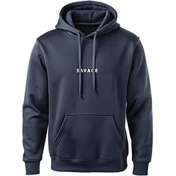95miles Savage Hoodie for Men Stylish | Regular Fit Sweatshirt for Men | Cotton Fleece Long Sleeve Hooded Hoodie-picture-14