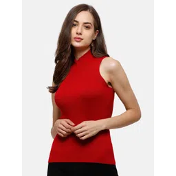 98 Degree North High Neck Cotton Fitted Top-picture-35
