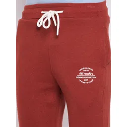 98 Degree North Men Rust Red Solid Track Pant image 5