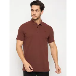 98 Degree North Men Solid Polo Collar Pure Cotton T-shirt-picture-15