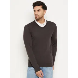 98 Degree North Men V-Neck Woollen Pullover-picture-20
