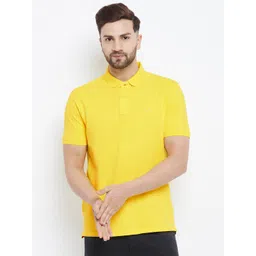 98 Degree North Men Yellow Polo Collar Cotton T-shirt-picture-40