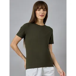 98 Degree North Round Neck Cotton T-shirt image 1