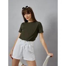 98 Degree North Round Neck Cotton T-shirt image 4