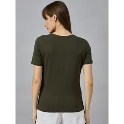 98 Degree North Round Neck Cotton T-shirt image 3