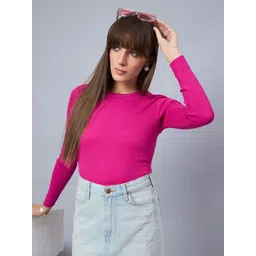 98 Degree North Round Neck Long Sleeves Regular Fit Cotton T-shirt-picture-32