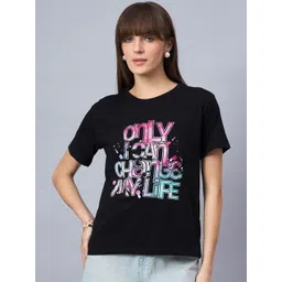 98 Degree North Typography Printed Round Neck Cotton Regular Fit T-shirt-picture-42