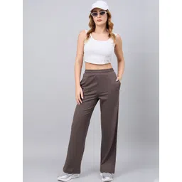 98 Degree North Women Cotton Straight Fit Mid-Rise Trousers-picture-48