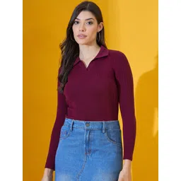 98 Degree North Women Ribbed Cotton Pullover Sweater-picture-26