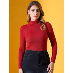 98 Degree North Women Ribbed Woollen Pullover-picture-37