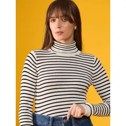 98 Degree North Women Striped Pullover-picture-19