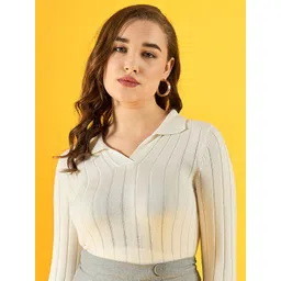 98 Degree North Women Striped Pullover-picture-9