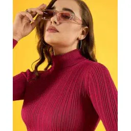 98°north Women Ribbed Turtleneck Pullover-picture-11