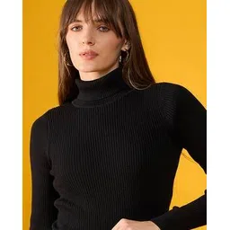 98°north Women Ribbed Turtleneck Pullover-picture-12