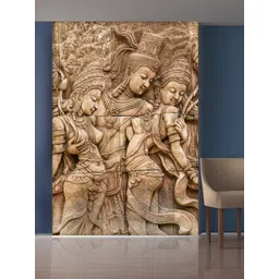 999Store Beige Ladys and Man Statue Self-Adhesive Mural Wallpaper-picture-30
