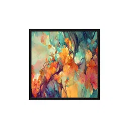 999Store Black & Red Canvas Floral and Botanical Painting Wall Art-image-40