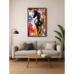 999Store Black & Yellow Canvas Birds and Animals Wall Paintings-image-44