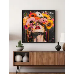 999Store Black & Yellow Floral and Botanical Canvas Wall Art-image-11