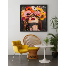999Store Black & Yellow Floral and Botanical Canvas Wall Art-image-27
