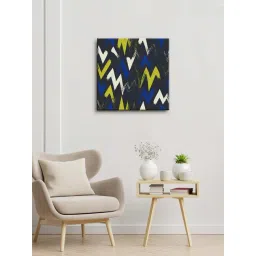 999store Black Zig Zag Abstract Wall Painting-picture-81