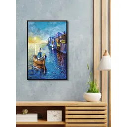 999Store Blue Abstract Framed Wall Painting-picture-32