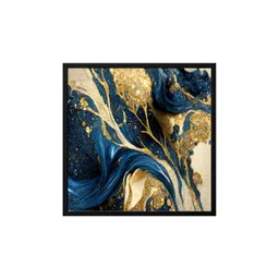 999Store Blue & Black Canvas Abstract Wall Art-picture-22