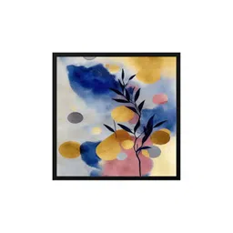 999Store Blue & Black  Canvas Floral Painting Wall Art-picture-15