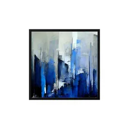 999Store Blue & Grey Canvas Abstract Wall Art-picture-18