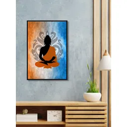 999Store Blue & Orange Gautam Buddha Wall Art-picture-38