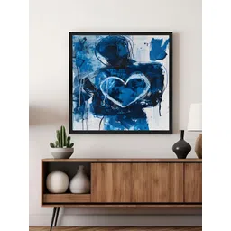 999Store Blue & White Abstract Modern Expression Canvas Painting Wall Art-picture-26