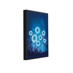 999Store Blue Canvas Halloween Nature With Night Sky View Wall Art Painting image 3