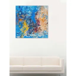 999store Blue Strokes Abstract Canvas Painting-picture-115