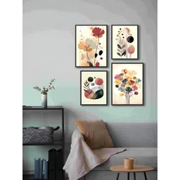 999Store Brown & Black 4 Piece Canvas Other Wall Paintings-picture-11