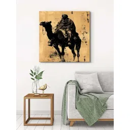 999Store Brown & Black Canvas Desert Nomad Wrapped Painting-picture-17