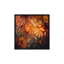 999Store Brown & Black Canvas Floral And Botanical Painting Wall Art-picture-13