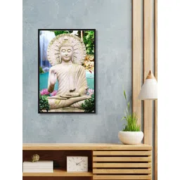 999Store Brown & Blue Blessing Gautam Buddha Wall Art-picture-18